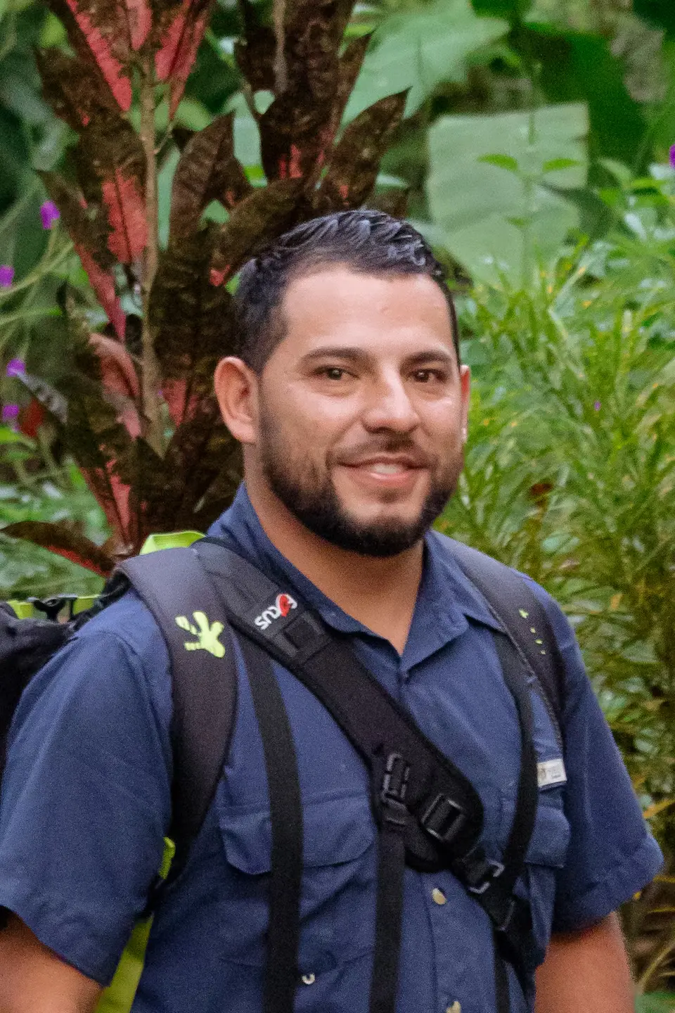 Gabriel leading a tour group